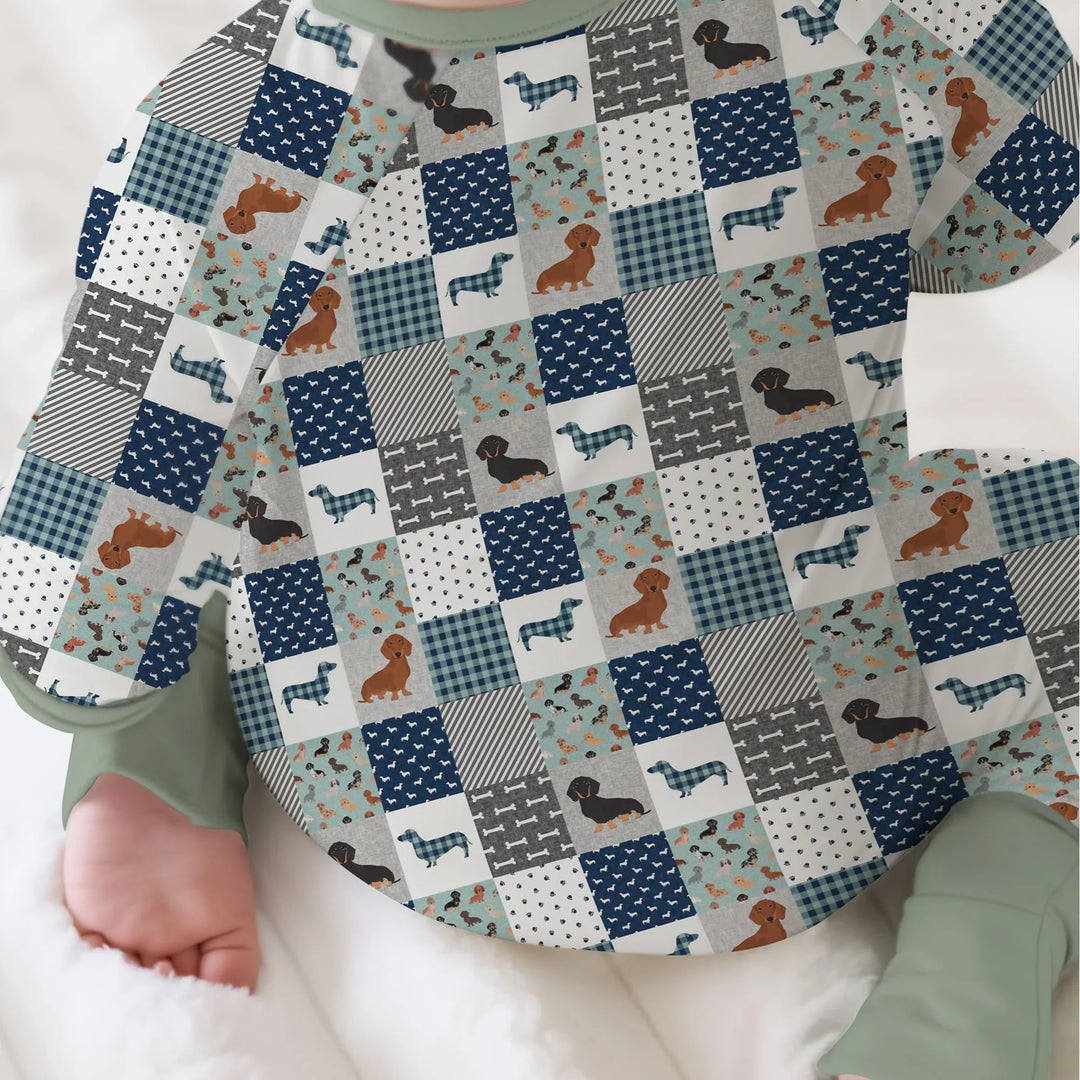 Playful Dachshund Delight Bamboo Convertible Zippy