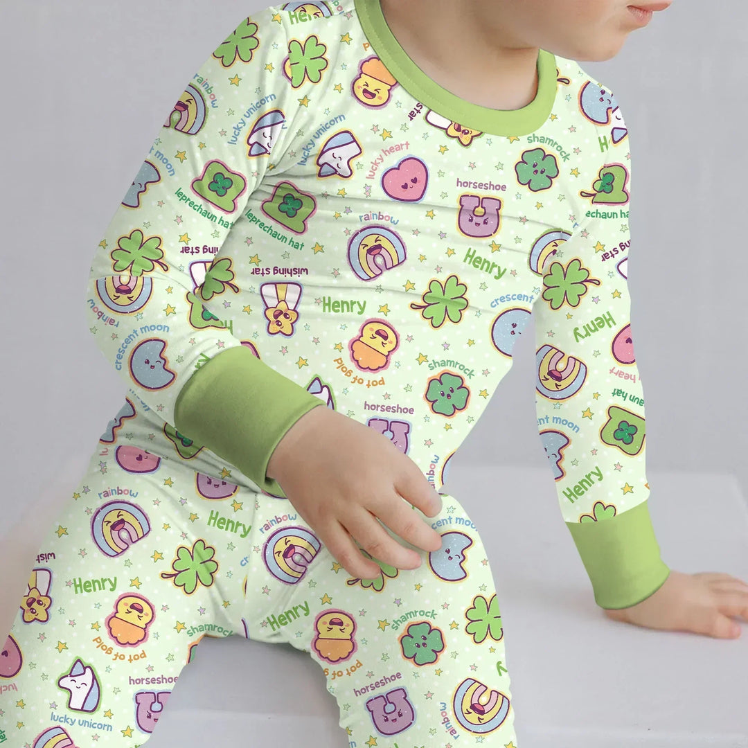 Lucky Charm Bamboo Two Piece Long Sleeve Pajama Set
