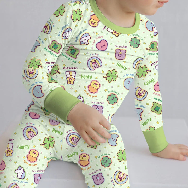 Lucky Charm Bamboo Two Piece Long Sleeve Pajama Set