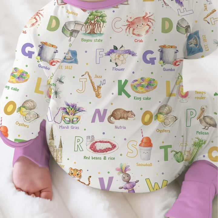 Alphabet of Lousiana Bamboo Convertible Zippy