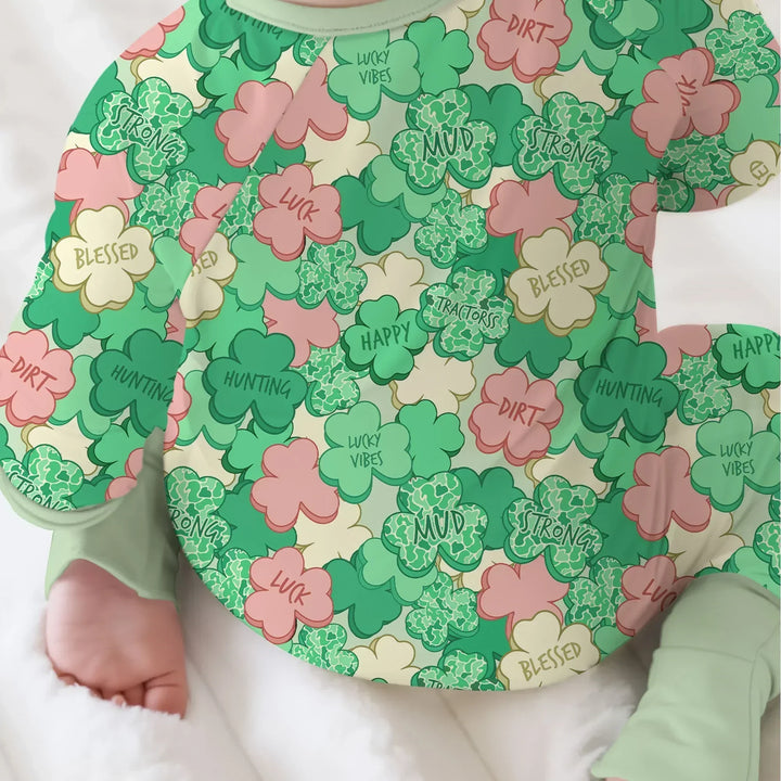 Lucky Vibes Shamrock Bamboo Convertible Zippy