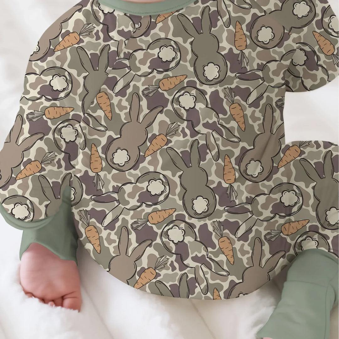 Camo Easter Bunny Bamboo Convertible Zippy
