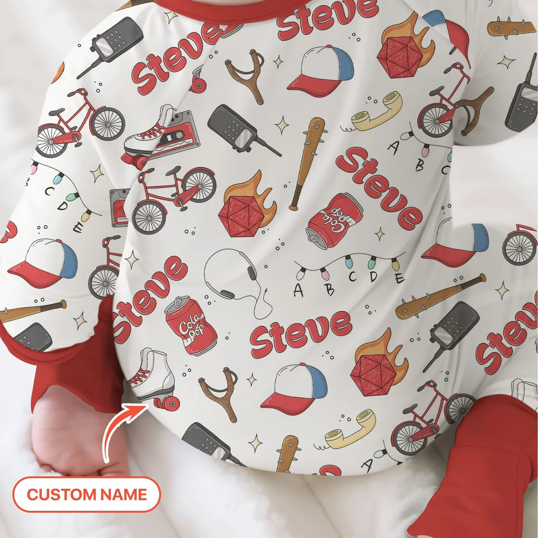 Custom Name Kids Adventure Bamboo Convertible Zippy