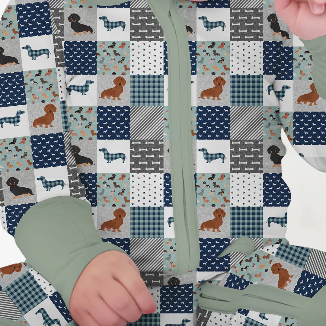 Playful Dachshund Delight Bamboo Convertible Zippy