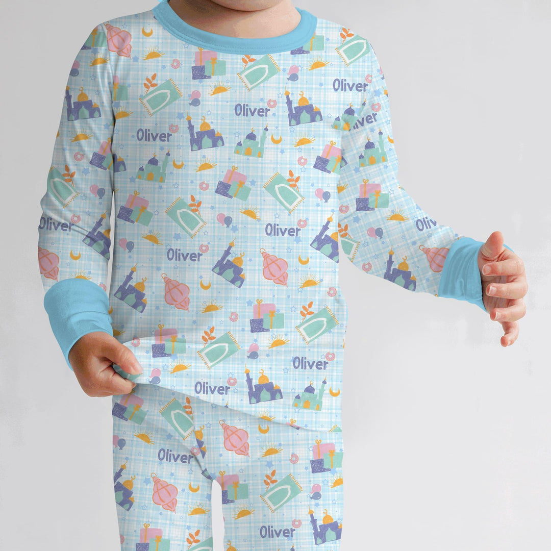 Ramadan and Eid Bamboo Two Piece Long Sleeve Pajama Set