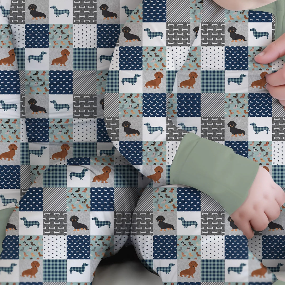 Playful Dachshund Delight Bamboo Convertible Zippy