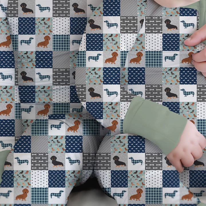 Playful Dachshund Delight Bamboo Convertible Zippy
