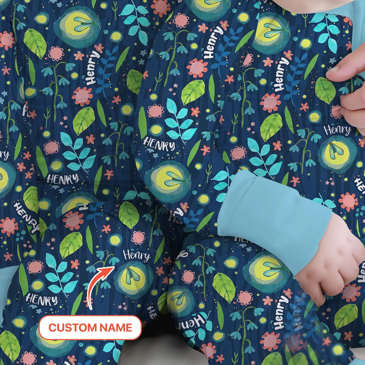 Nighttime Bugs Custom Name Bamboo Convertible Zippy