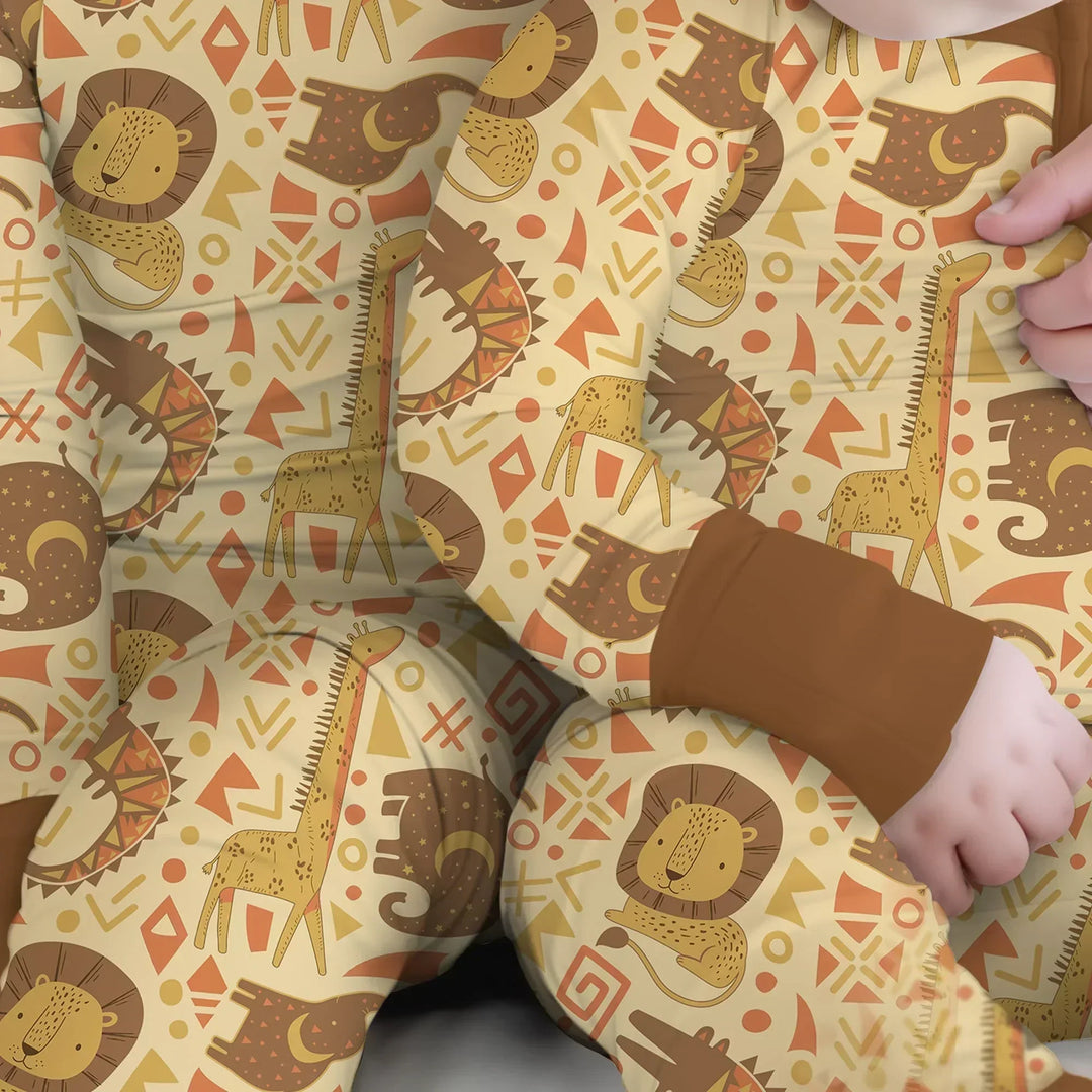 African Animals Spirit Bamboo Convertible Zippy