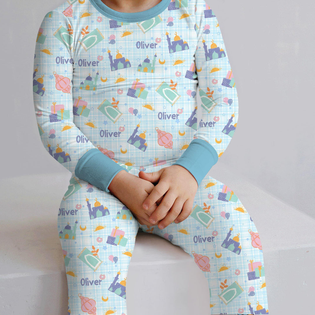 Ramadan and Eid Bamboo Two Piece Long Sleeve Pajama Set