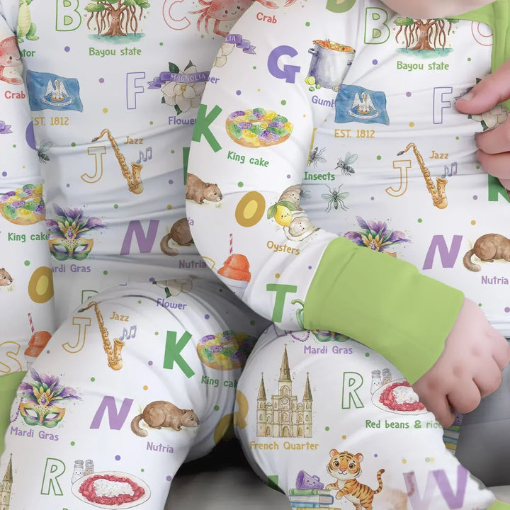 Alphabet of Lousiana Bamboo Convertible Zippy