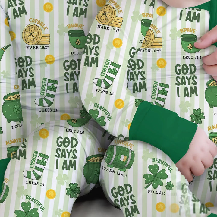 God Says I Am - Lucky & Loved Bamboo Convertible Zippy