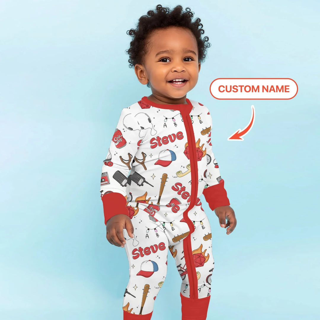 Custom Name Kids Adventure Bamboo Convertible Zippy
