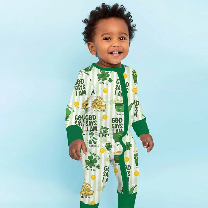 God Says I Am - Lucky & Loved Bamboo Convertible Zippy