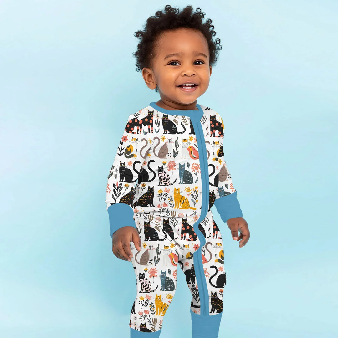 Botanical Cats Bamboo Convertible Zippy