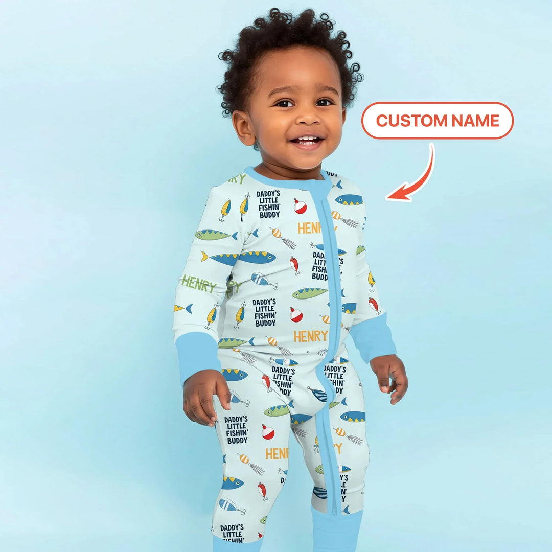 Fishing Squad Family Matching Bamboo Convertible Zippy