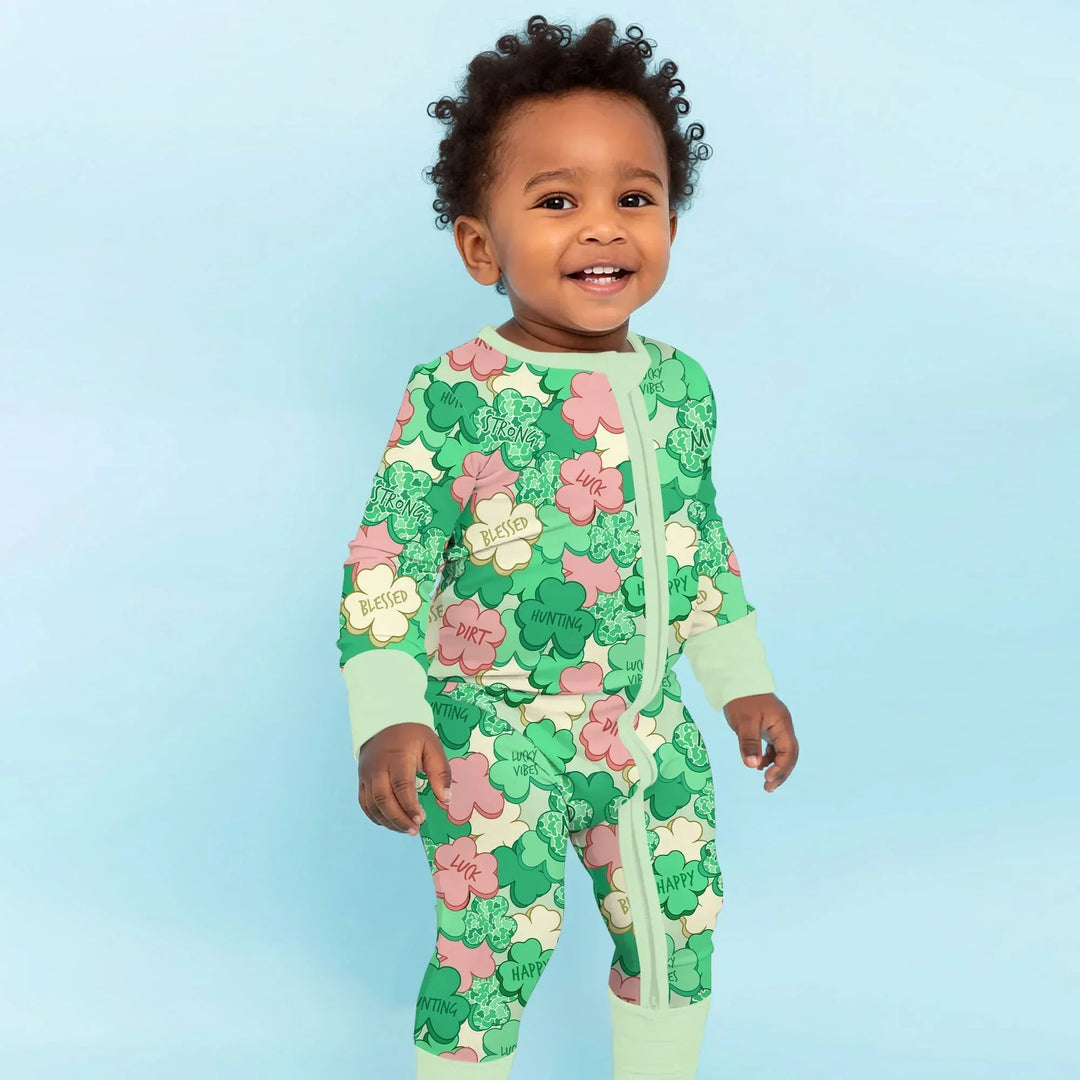 Lucky Vibes Shamrock Bamboo Convertible Zippy