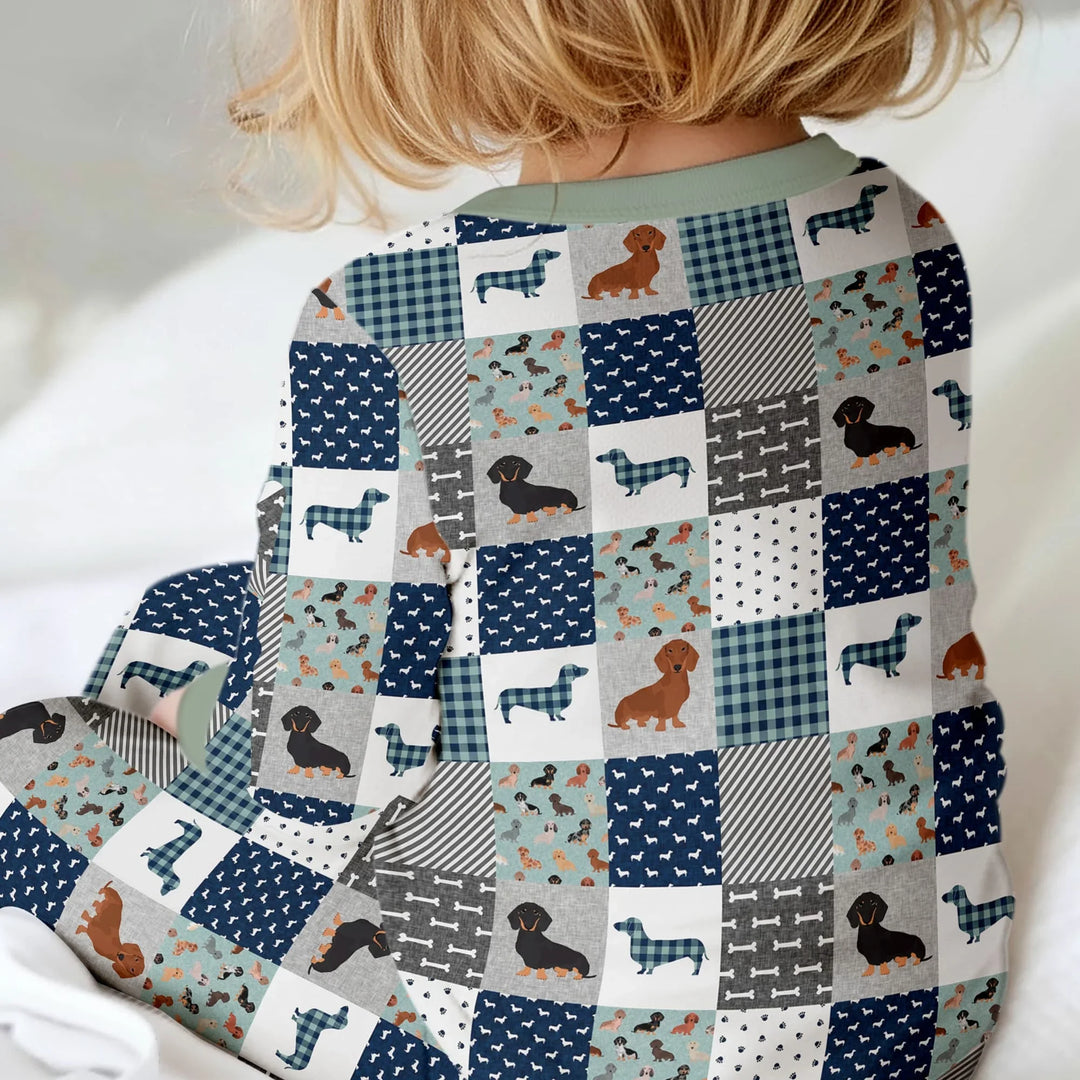 Playful Dachshund Delight Bamboo Convertible Zippy