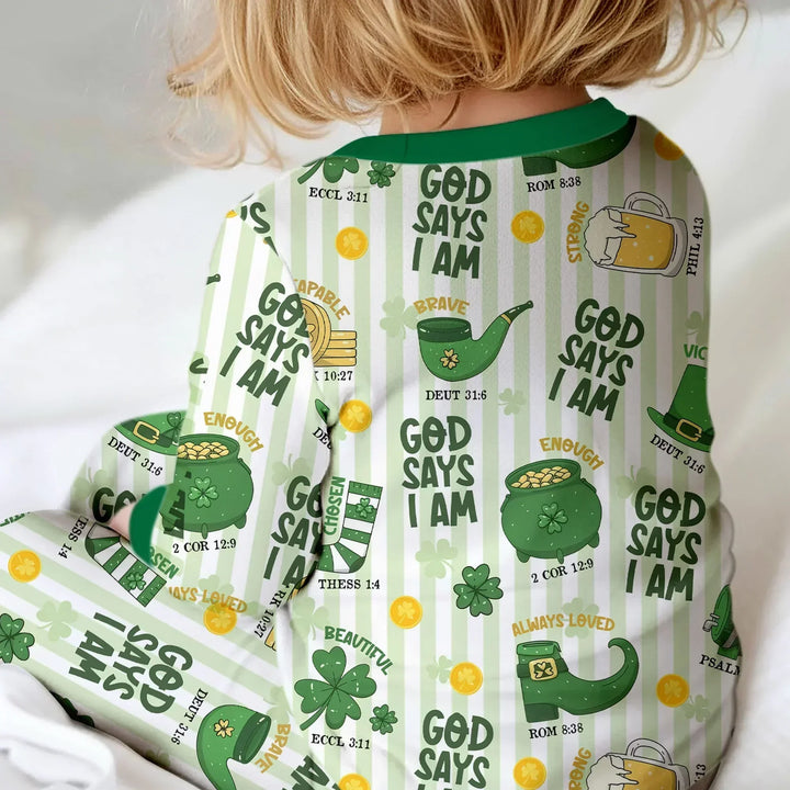 God Says I Am - Lucky & Loved Bamboo Convertible Zippy