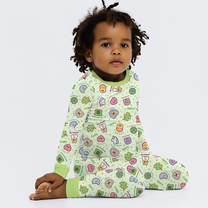 Lucky Charm Bamboo Two Piece Long Sleeve Pajama Set