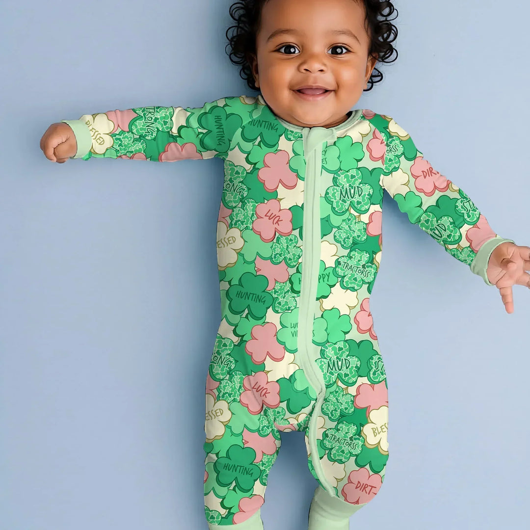 Lucky Vibes Shamrock Bamboo Convertible Zippy