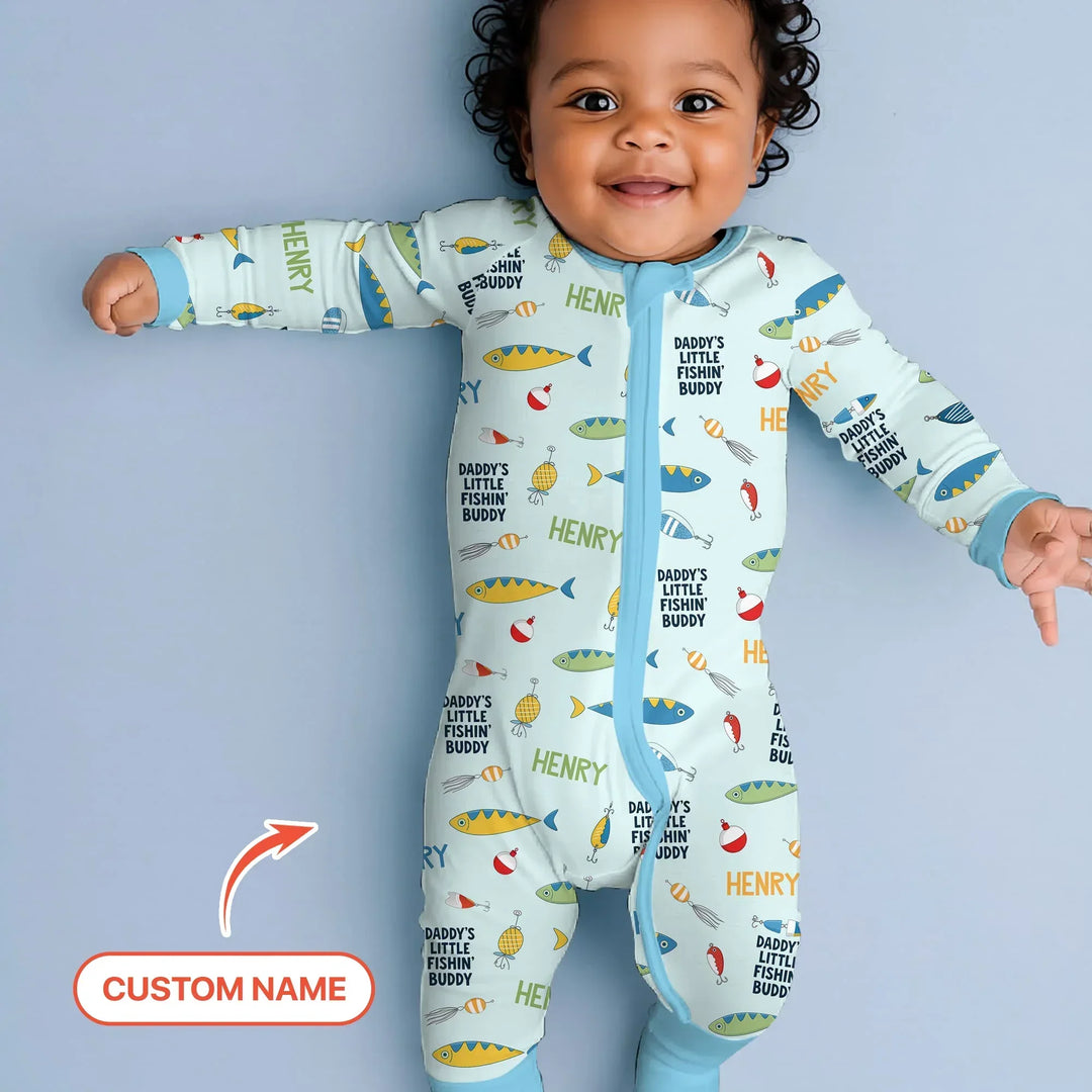 Fishing Squad Family Matching Bamboo Convertible Zippy