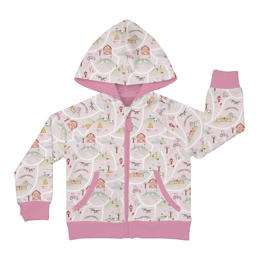 Farm Meadow Bamboo Zip Hoodie