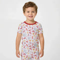 Crawfish Boil Bamboo Two Piece Short Sleeve Pajama Set