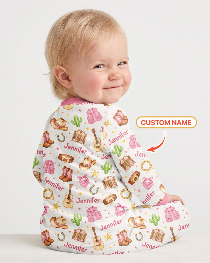 Is It Too Soon To Ask For A Pony Custom Name Bamboo Two Piece Long Sleeve Pajama Set