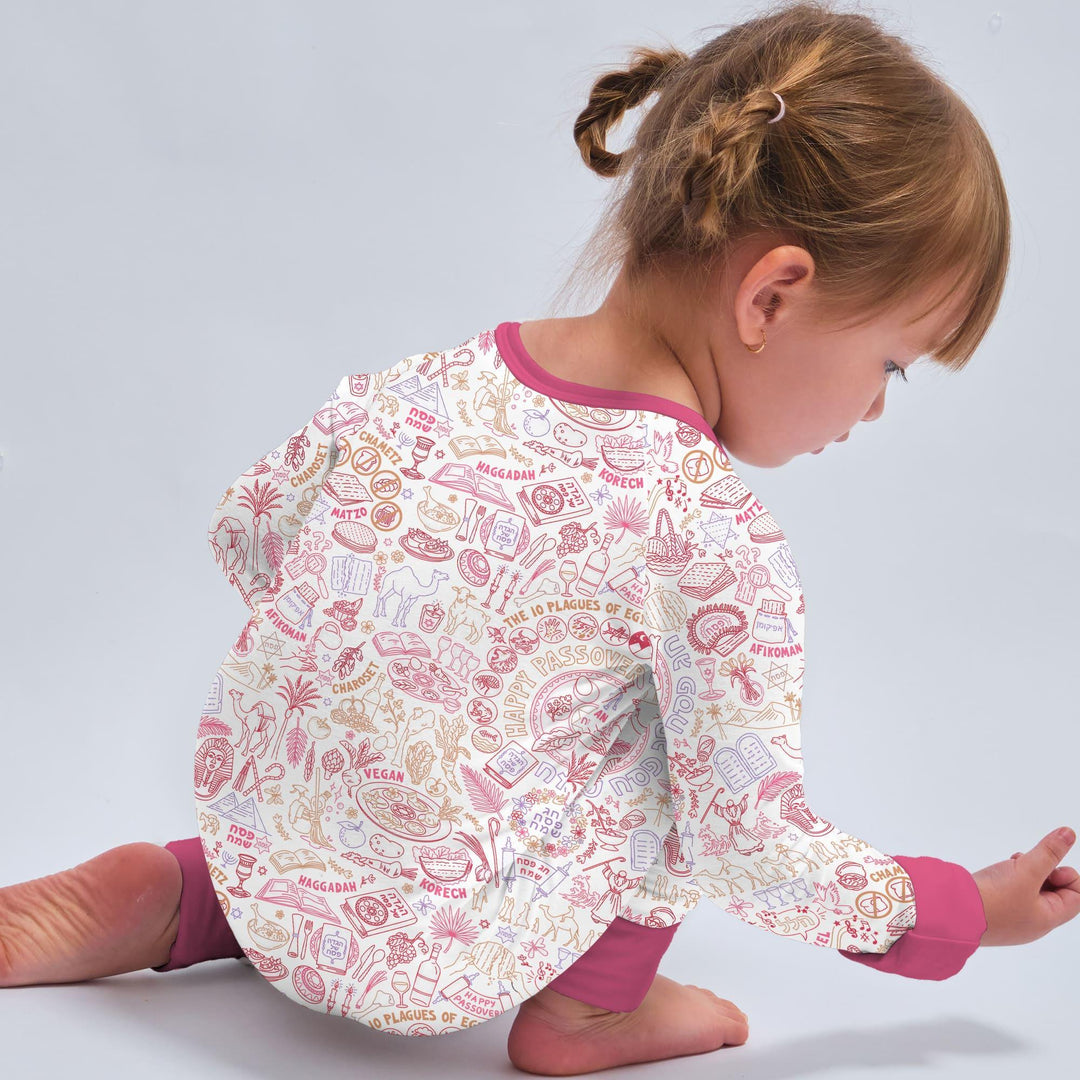 Doodle Passover Matching Family Bamboo Convertible Zippy