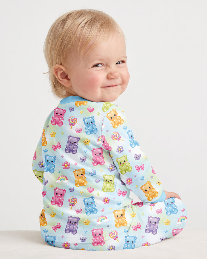 Gummy Bear Candyland Bamboo Two Piece Long Sleeve Pajama Set