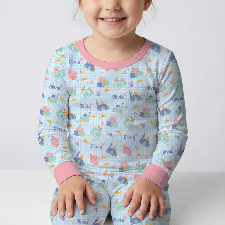 Ramadan and Eid Bamboo Two Piece Long Sleeve Pajama Set