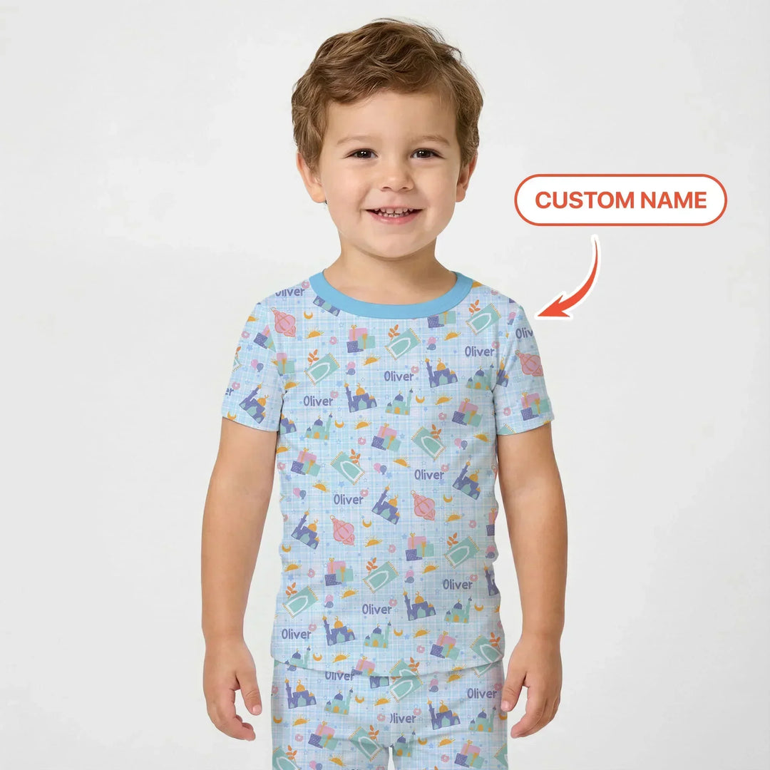 Ramadan and Eid Bamboo Two Piece Short Sleeve Pajama Set