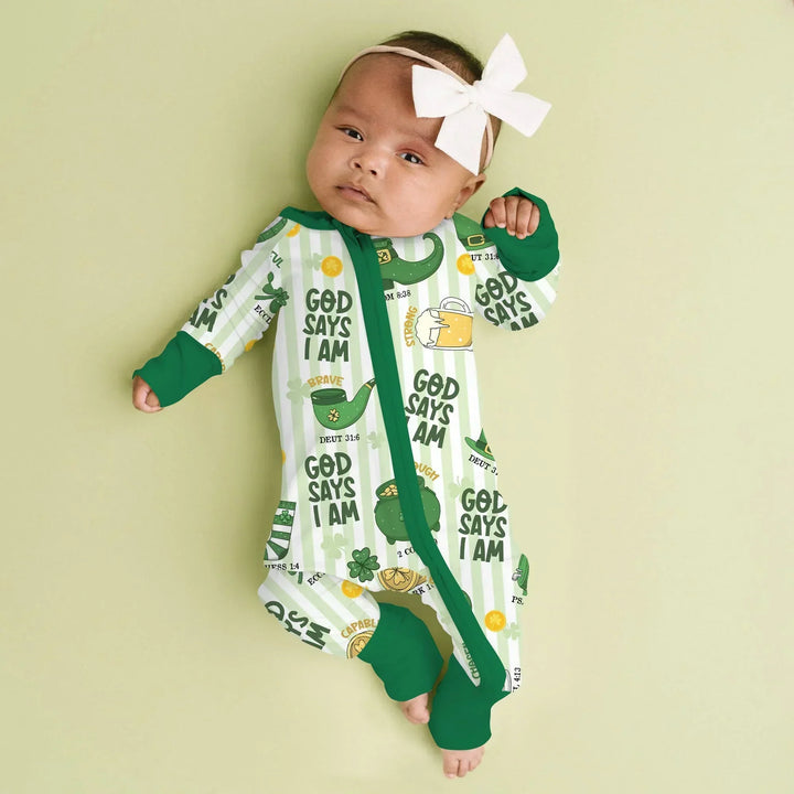God Says I Am - Lucky & Loved Bamboo Convertible Zippy
