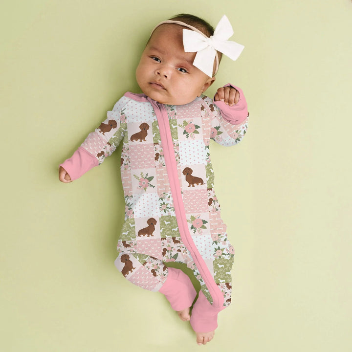 Floral Dachshund Grace Bamboo Convertible Zippy