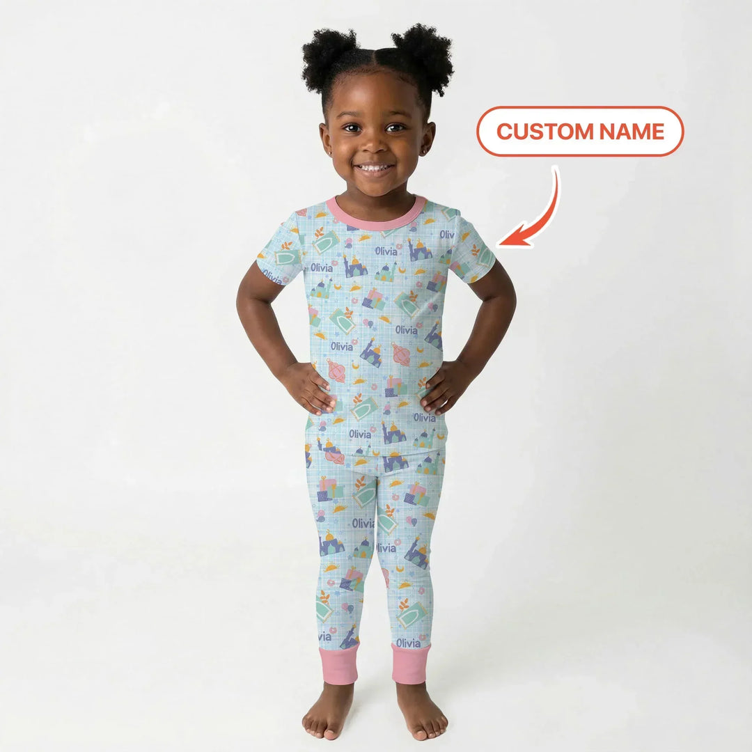 Ramadan and Eid Bamboo Two Piece Short Sleeve Pajama Set