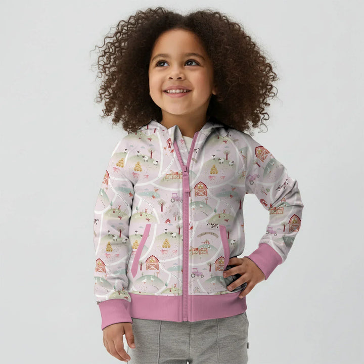 Farm Meadow Bamboo Zip Hoodie
