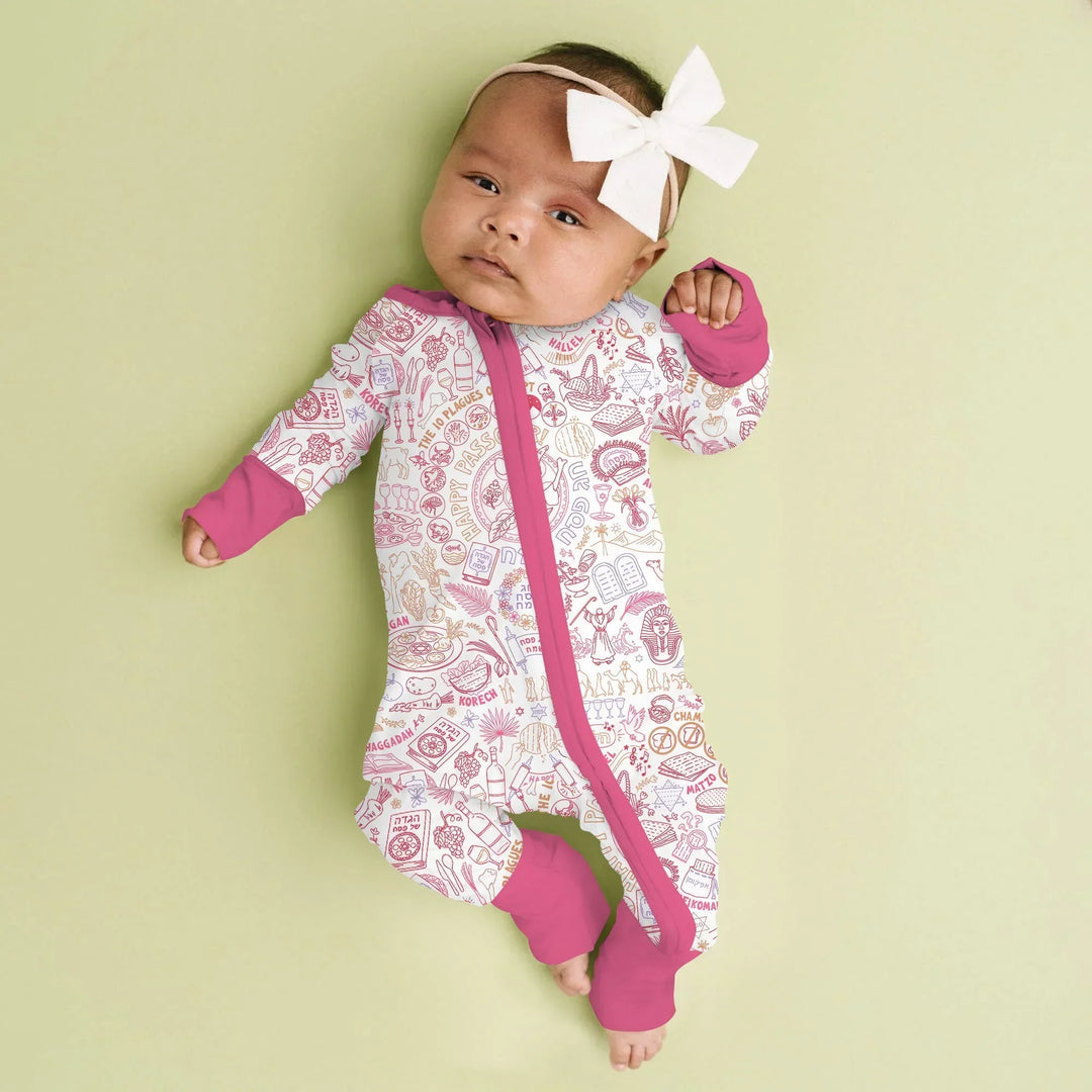 Doodle Passover Matching Family Bamboo Convertible Zippy