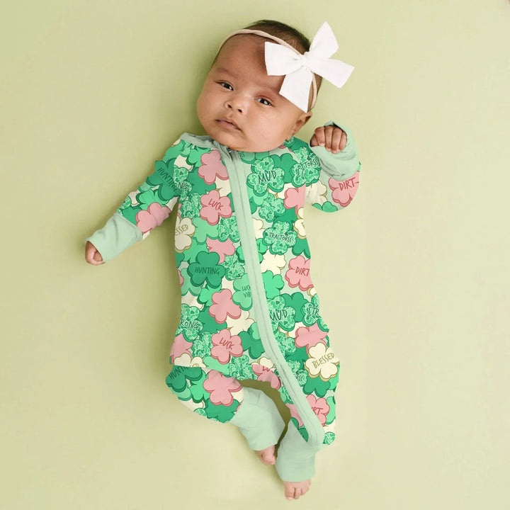 Lucky Vibes Shamrock Bamboo Convertible Zippy