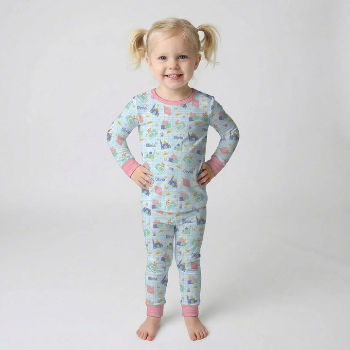 Ramadan and Eid Bamboo Two Piece Long Sleeve Pajama Set