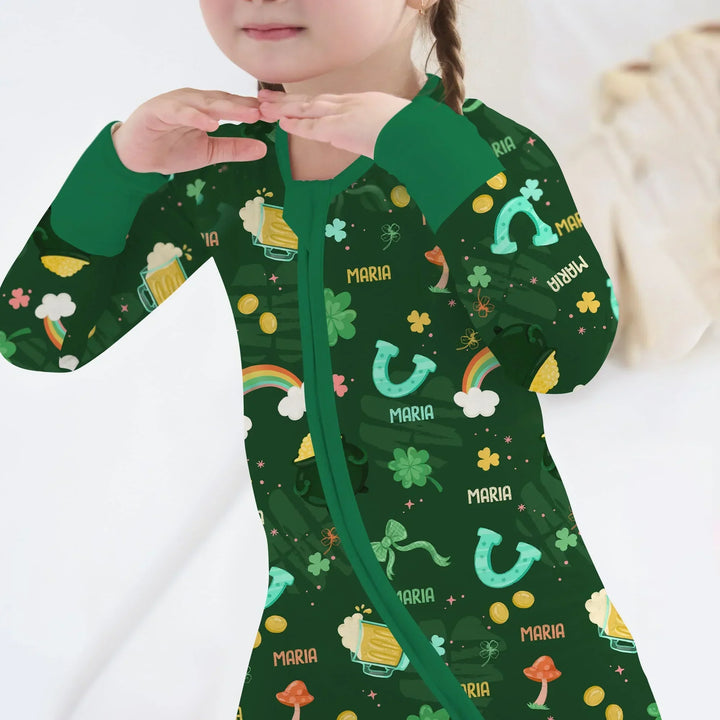 Custom Name Sprinkle Of Luck Bamboo Convertible Zippy