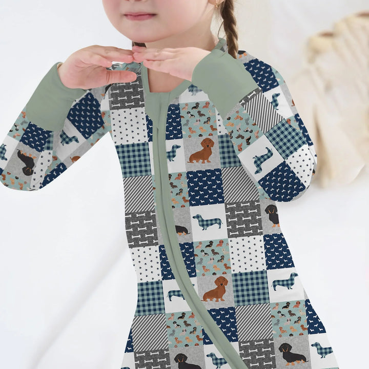 Playful Dachshund Delight Bamboo Convertible Zippy