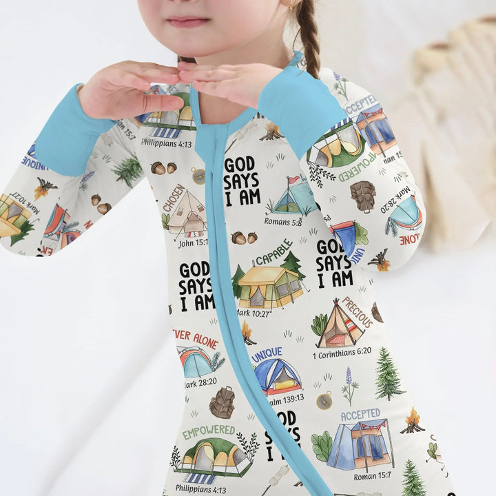 God Says I Am – Adventure Affirmations Bamboo Convertible Zippy