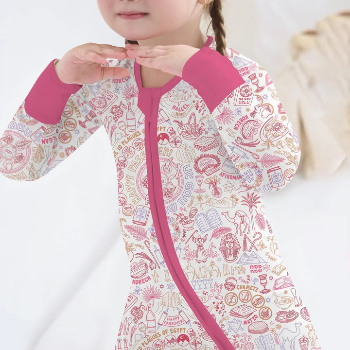 Doodle Passover Matching Family Bamboo Convertible Zippy