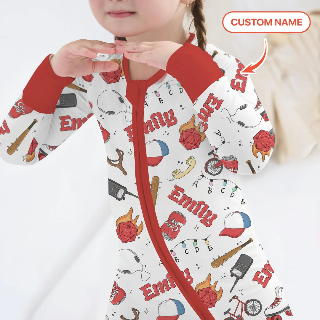 Custom Name Kids Adventure Bamboo Convertible Zippy