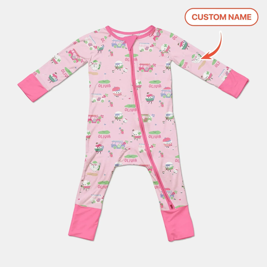 Cute Golf ball Bamboo Convertible Zippy