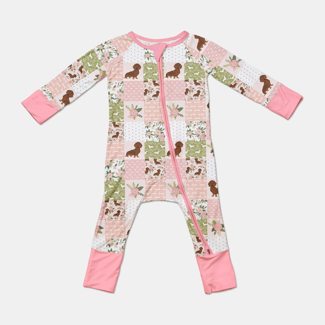 Floral Dachshund Grace Bamboo Convertible Zippy