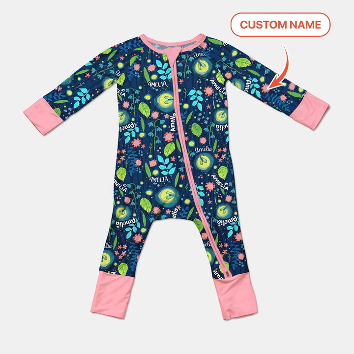 Nighttime Bugs Custom Name Bamboo Convertible Zippy