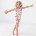 Custom Name Christmas Cookies Bamboo Two Piece Short Sleeve Shorts Pajama Set