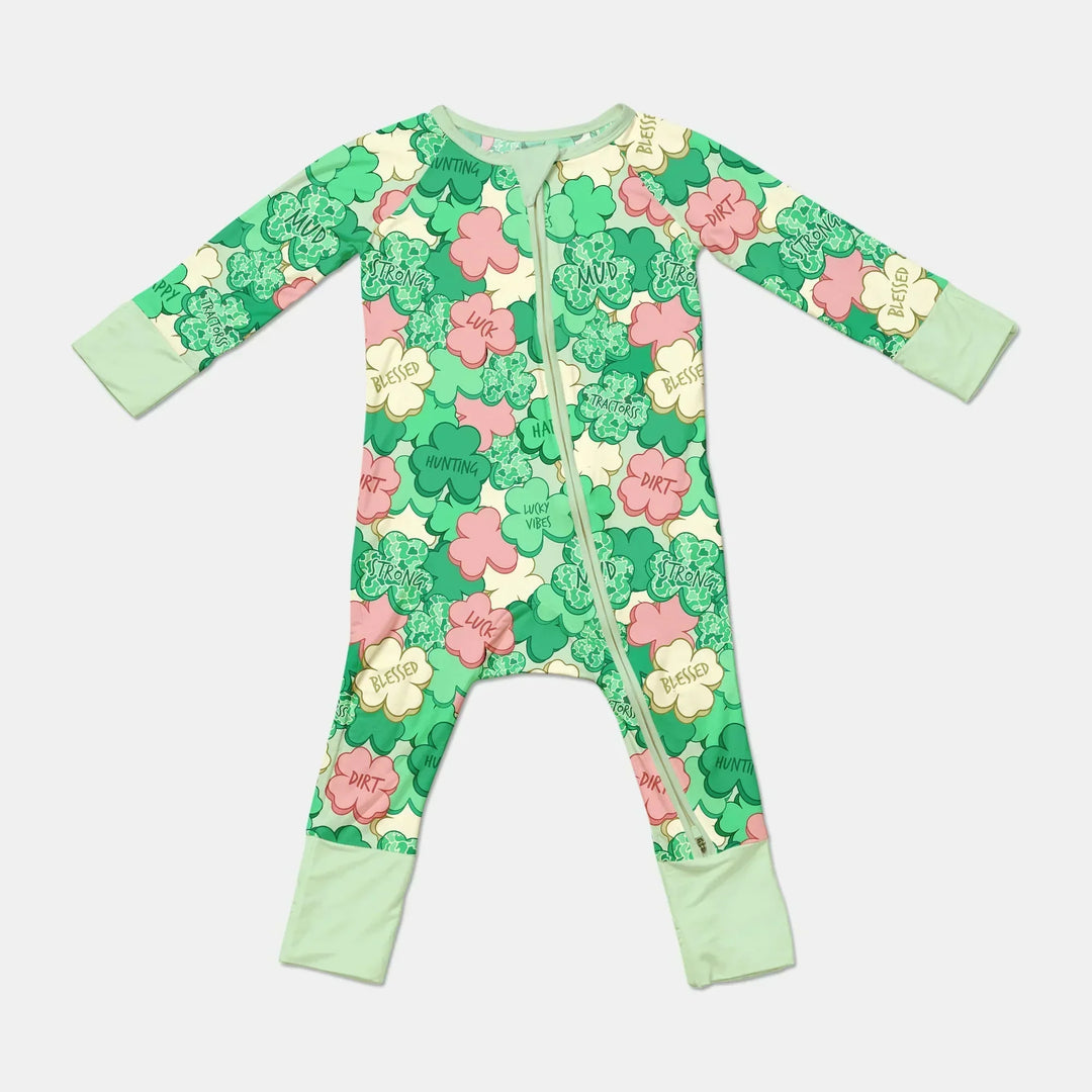 Lucky Vibes Shamrock Bamboo Convertible Zippy